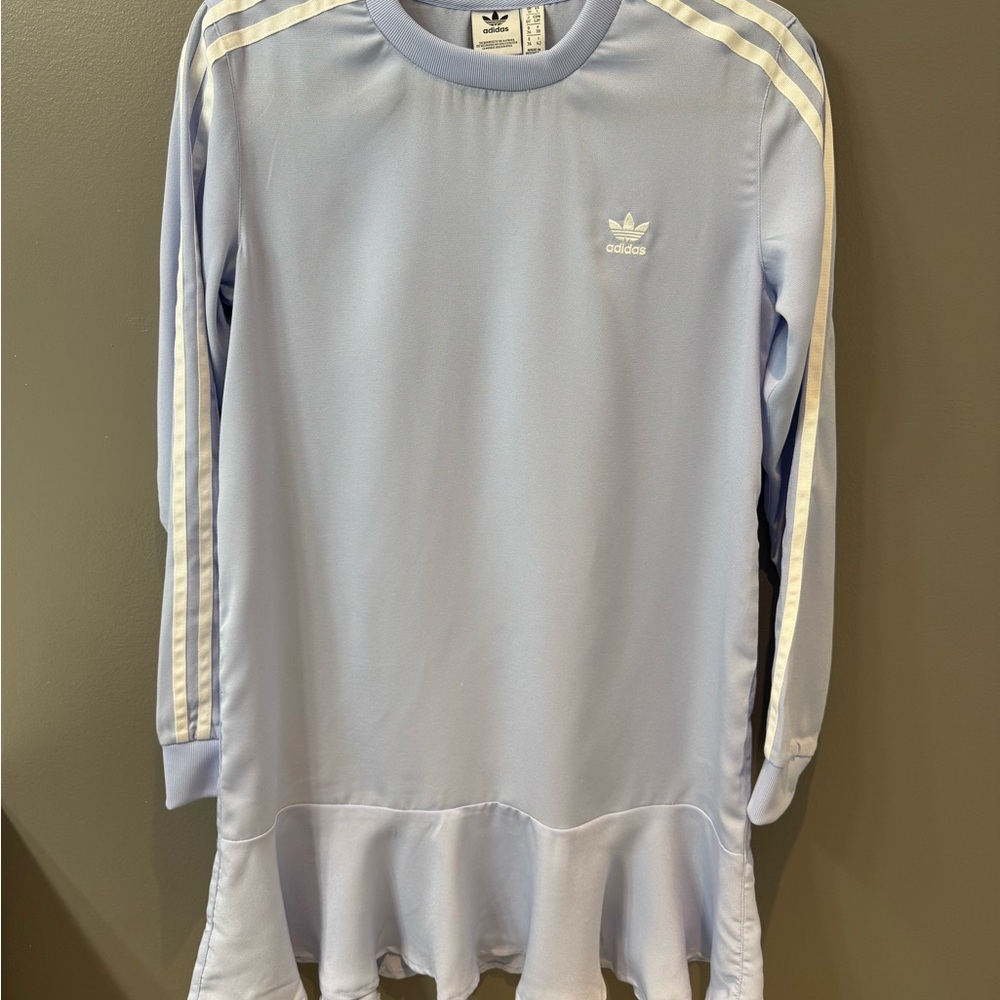 Adidas Women's Light Blue Tee Dress S